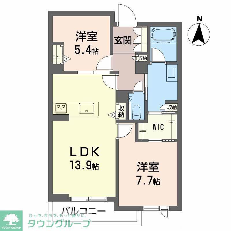 リーベン メーア(2LDK/3階)の間取り写真