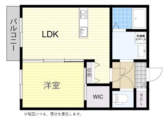 グランツハイム(1LDK/1階)の間取り写真