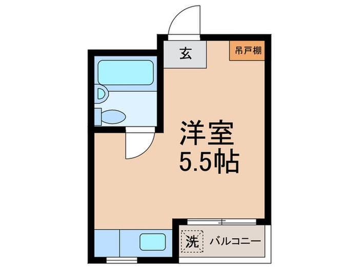 レジダンスエリット(ワンルーム/4階)の間取り写真
