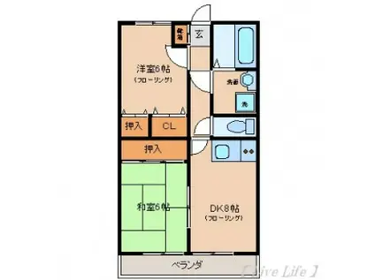 ファンタジーハウス(2LDK/2階)の間取り写真