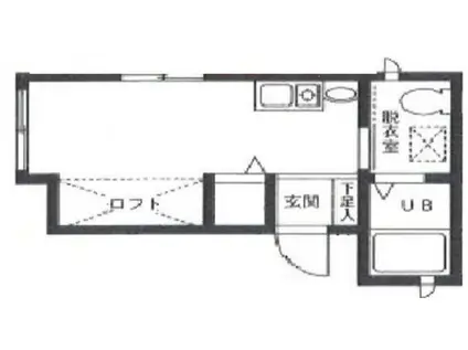 コモンズ立石(ワンルーム/2階)の間取り写真