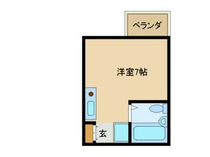 オフィス新三和(ワンルーム/1階)の間取り写真