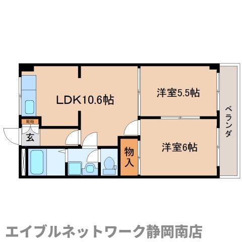 グランシャリオ(2LDK/1階)の間取り写真