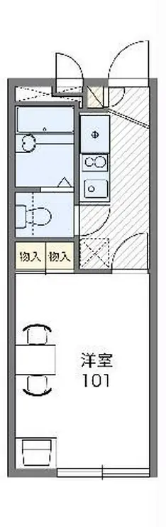 レオパレス北桜台ハウス 2階階 間取り