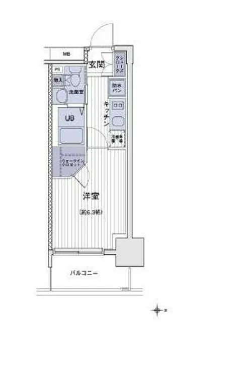 エスティメゾン大島 6階階 間取り