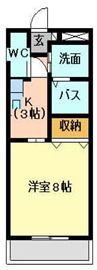 エメローズ南蔵王(1K/1階)の間取り写真