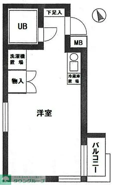スカイコート元住吉 4階階 間取り