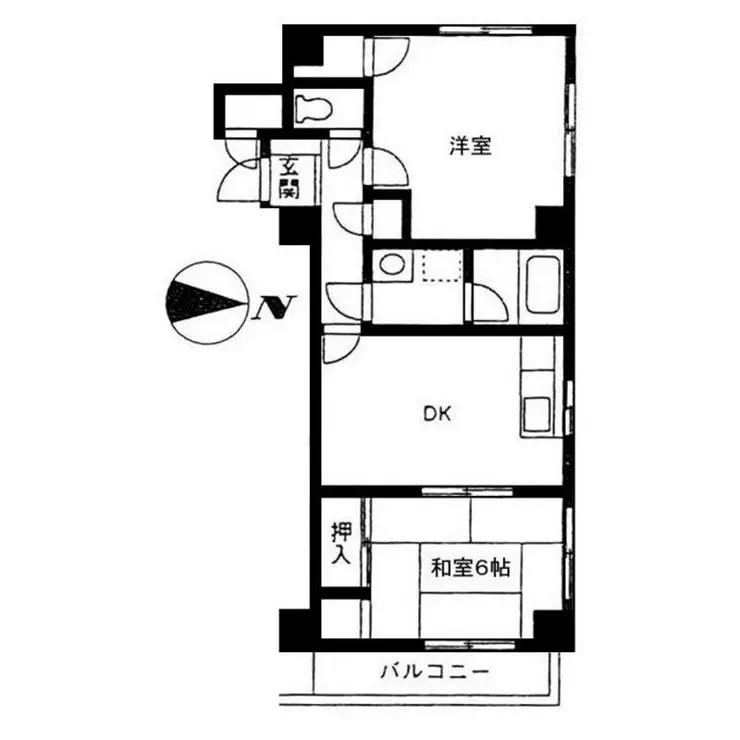 中島ICハイツ 4階階 間取り
