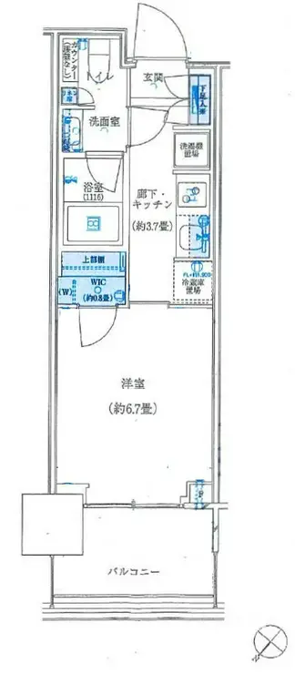 パークタワー勝どきミッド 10階階 間取り
