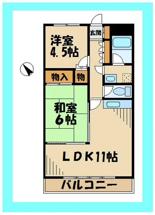 アルデール枡形 1階階 間取り