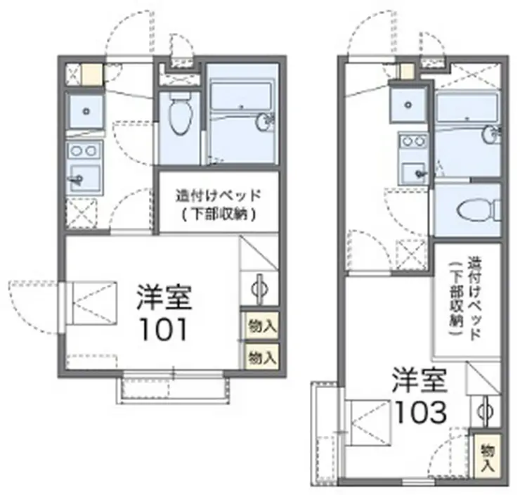 レオパレスコーラル子安 1階階 間取り