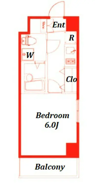 ヴェルト横浜吉野町 4階階 間取り