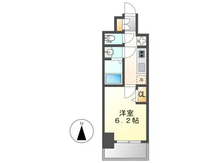 プレサンス新栄ユリシス(1K/6階)の間取り写真