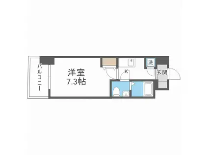 セレニテ京橋クレア(1K/8階)の間取り写真