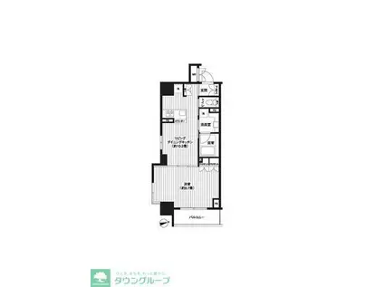 レジディア新御徒町(1LDK/8階)の間取り写真