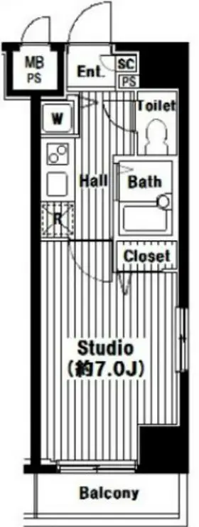 グランド・ガーラ芝公園 2階階 間取り