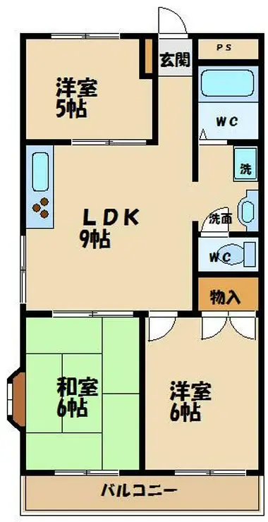 エスケービル 3階階 間取り