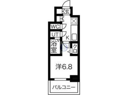 ES-GRANDE MINAMIMORIMACHI(1K/3階)の間取り写真