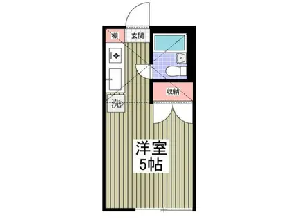 サニ-サイド三田南 B(ワンルーム/1階)の間取り写真