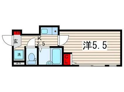 DO LA TOUR(1K/1階)の間取り写真