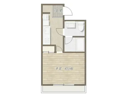 クレール荻窪(1K/5階)の間取り写真