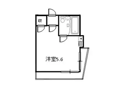 プリムローズ和田町(ワンルーム/2階)の間取り写真