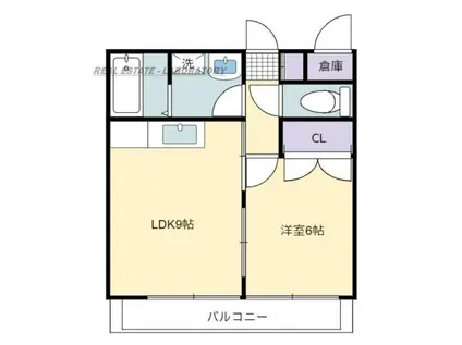 ファンタジーハウス2号館(1LDK/3階)の間取り写真