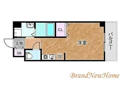 ウエムラグレース長尾(ワンルーム/5階)の間取り写真