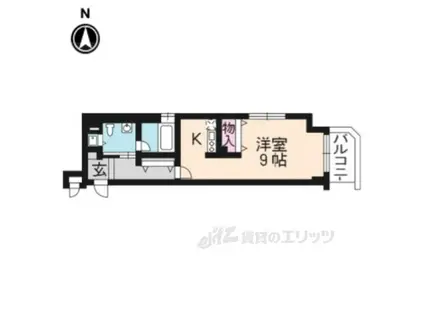 SHICATA ONZE BLDG(1K/4階)の間取り写真