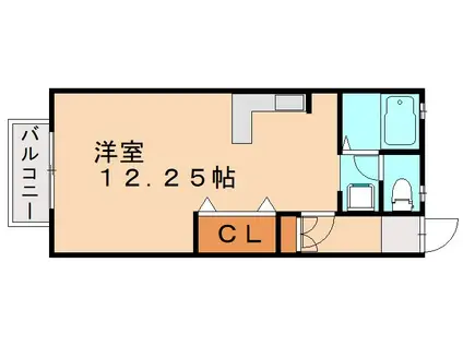 メゾン・ラヴィアンローズ(ワンルーム/2階)の間取り写真