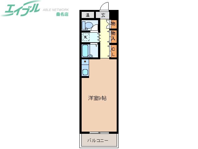 Nビレッジ(ワンルーム/3階)の間取り写真