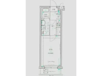 GROWS練馬高野台(1K/2階)の間取り写真