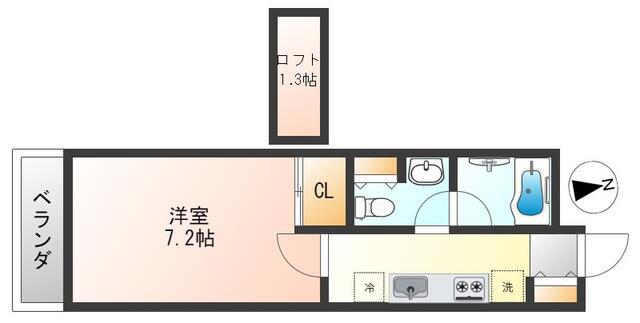 三和北新宿マンション(1K/9階)の間取り写真