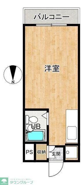 ファーストメゾン毛呂(1K/3階)の間取り写真