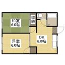 セレッソ吉岡C棟(2DK/2階)の間取り写真