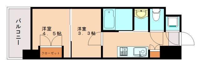 NO.103 CLUB ORIENT(2K/2階)の間取り写真
