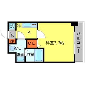 SERENITE日本橋SUD(1K/3階)の間取り写真