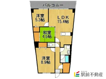 アイランドシティ・インフィニガーデン サ(3LDK/12階)の間取り写真