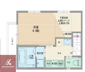 クラフトテラス豊南町南(1K/2階)の間取り写真
