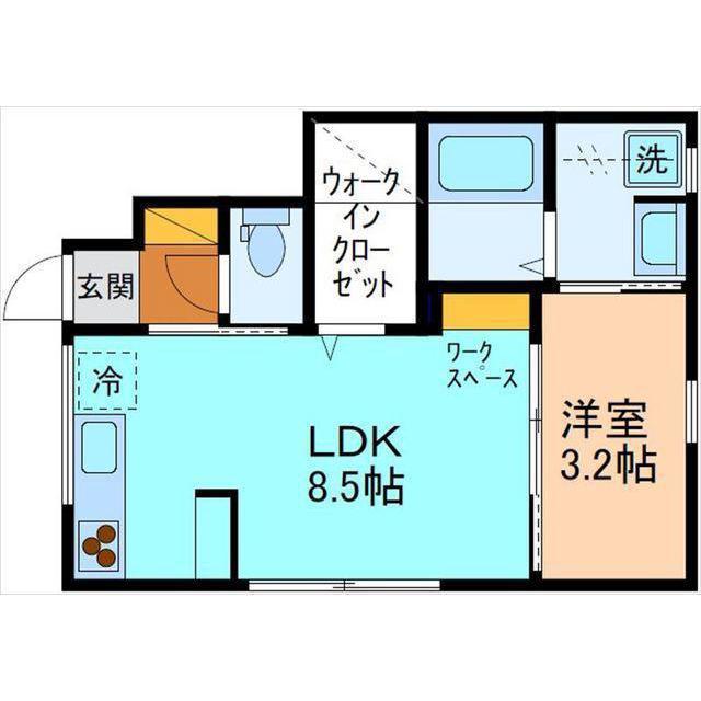INTEGRAL SFIDA(1LDK/1階)の間取り写真