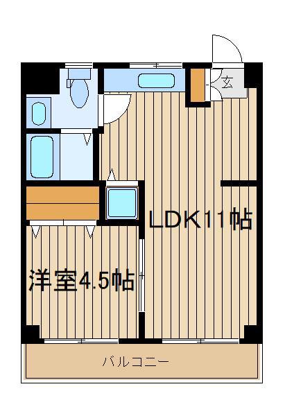 第2グリーンマンション(1LDK/2階)の間取り写真