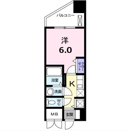 エルシェ 横濱(1K/9階)の間取り写真