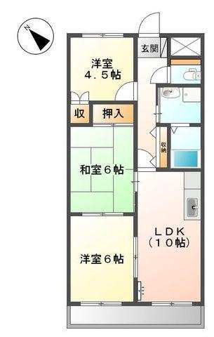 MAISON COMFORCE(3LDK/2階)の間取り写真