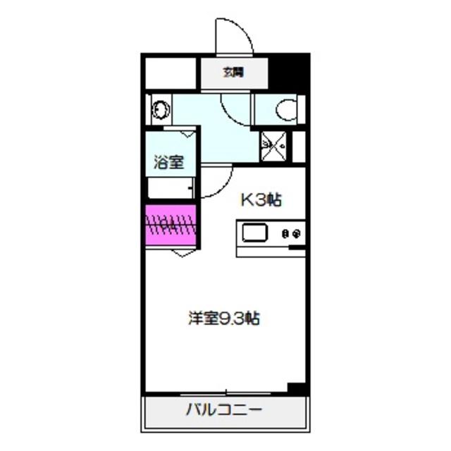 グリーンハウスウエコー(ワンルーム/7階)の間取り写真