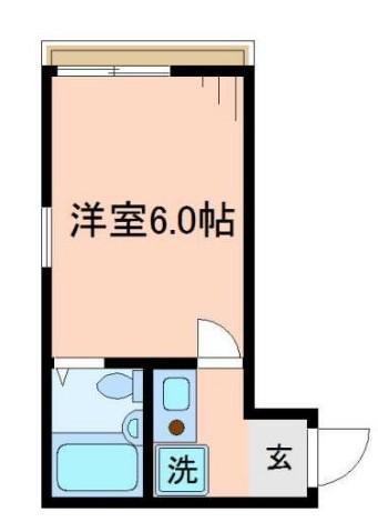 リベルテ東向島(1K/2階)の間取り写真