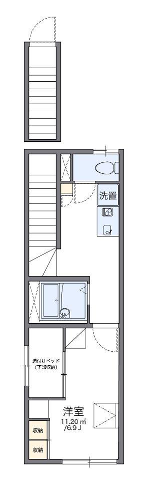 レオパレスさくら(1K/2階)の間取り写真