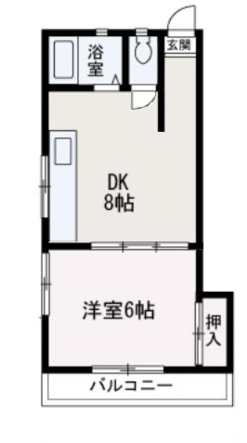 アイエステートナリマス(1DK/2階)の間取り写真