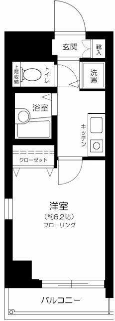 シンシア学芸大学セカンドステージ(1K/2階)の間取り写真