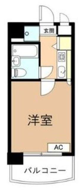 HEARTY亀戸(1K/2階)の間取り写真