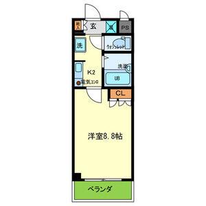 ホルス240(1K/3階)の間取り写真